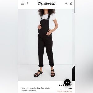 Madewell maternity overalls